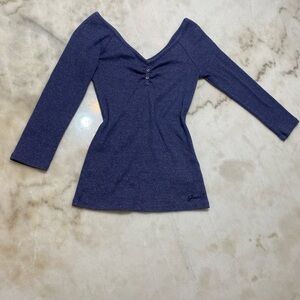 Guess Deep Blue Long Sleeve Top
